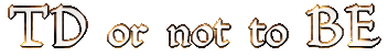 TD or not to BE